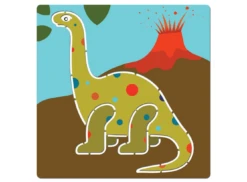 Djeco Tekensjablonen Dinosaurussen Knutselset -Auto Winkel djeco tekensjablonen dinosaurussen 4