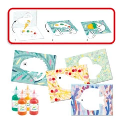 Djeco Vingerverfset Kleine-Klodder Knutselset -Auto Winkel djeco vingerverfset kleine klodder 2
