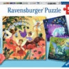Eenhoorn, Draak En Fee – Ravensburger – 3 X 49 Stukjes -Auto Winkel eenhoorn draak en fee puzzel ravensburger