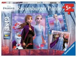 Frozen II De Reis Begint Puzzelbox Ravensburger 3×49 Stukjes