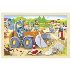 Houten Legpuzzel Bouwplaats