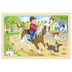 Houten Legpuzzel Ponyrijden