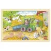 Houten Puzzel Kleine Tractor -Auto Winkel goki 57420 legpuzzel kleine tractor