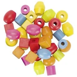 Houten Kralen Kleur Color In Pot Rijgkralen Goki -Auto Winkel goki houten kralen color kleur rijgkralen 1