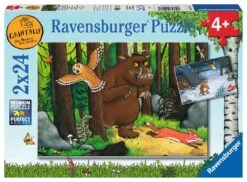 Gruffalo Kinder-Puzzel Ravensburger 2 X 12 Stukjes