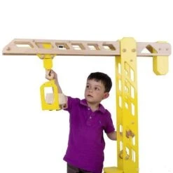 Houten Bouwkraan XXL -Auto Winkel houten mega bouwkraan goki 55937 2