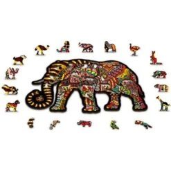 Wooden City Houten Puzzel Magic Elephant L245 9 Wooden City Houten Puzzel Magic Elephant L245 -Auto Winkel houten puzzel magic elephant 3