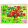 Houten Puzzel Traktor -Auto Winkel houten puzzel traktor goki 57655