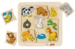 Houten Puzzel Wie Eet Wat?