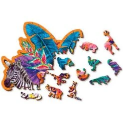 Wooden City Houten Puzzel Jungle L300 -Auto Winkel houten puzzel wooden city jungle 4