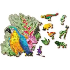 Wooden City Houten Puzzel Tropical Birds L300 -Auto Winkel houten puzzel wooden city tropical birds L300 4