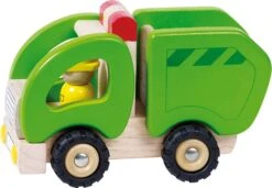 Houten Vuilniswagen -Auto Winkel houten vuilniswagen pintoy 55964 1