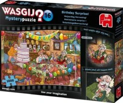 Jumbo 19165 Wasgij-Puzzel Mistery-16 Verjaardag Verrassing -Auto Winkel jumbo puzzel legpuzzel wasgij 19165 verjaardag verrassing destiny 16 1