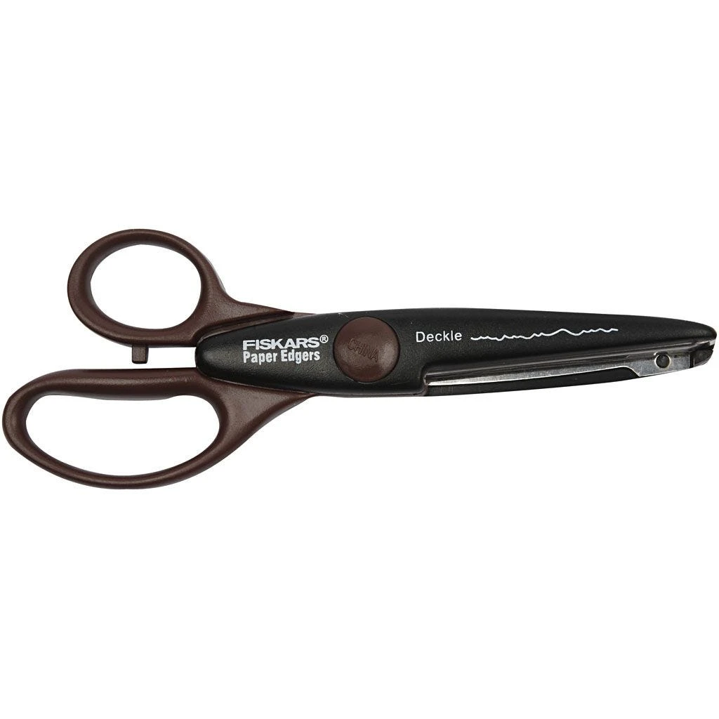 Kartelschaar Fiskars Deckle Knutselen 4 Kartelschaar Fiskars Deckle Knutselen - Afbeelding 2