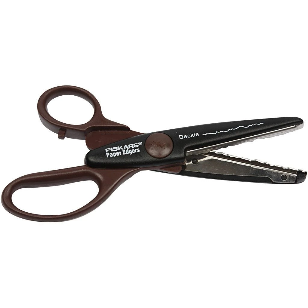 Kartelschaar Fiskars Deckle Knutselen 3 Kartelschaar Fiskars Deckle Knutselen