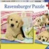Knuffelhondjes Puzzelbox Ravensburger 3 X 49 Stukjes