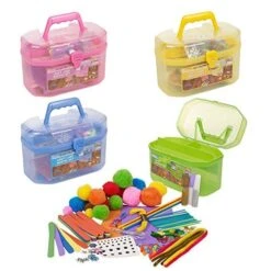 Knutseldoos 127-delig Knutselset -Auto Winkel knutseldoos 127 delig 1