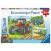Landbouwvoertuigen Puzzelbox Ravensburger 3 X 49 Stukjes 2 Landbouwvoertuigen Puzzelbox Ravensburger 3 X 49 Stukjes -Auto Winkel landbouwvoertuigen puzzel ravensburger