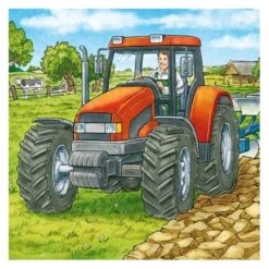 Landbouwvoertuigen Puzzelbox Ravensburger 3 X 49 Stukjes -Auto Winkel landbouwvoertuigen puzzel ravensburger 3