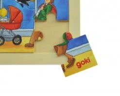 Houten Puzzel Zeeleven -Auto Winkel legpuzzel goki 57744 1 1