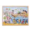 Houten Puzzel Zeeleven -Auto Winkel legpuzzel goki 57744