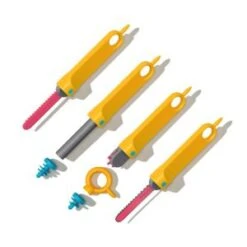 Makedo Discover 126 Gereedschapsset Voor Karton Kindergereedschap -Auto Winkel makedo explore 126 Tools set karton knutselset 300x300 1