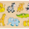 Noppenpuzzel Dierentuin -Auto Winkel noppenpuzzel dierentuin goki 57874