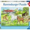 Op De Manege – Puzzelbox Ravensburger 2 X 24 Stukjes -Auto Winkel op de manege puzzelbox ravensburger