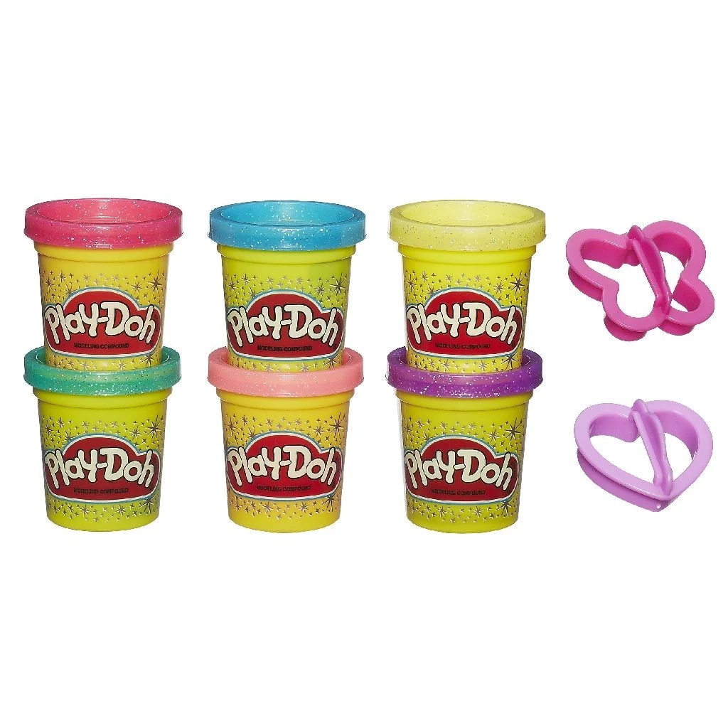 Play-Doh Klei Boetseerklei Sparkle Collection 6-pack PlayDoh 4 Play-Doh Klei Boetseerklei Sparkle Collection 6-pack PlayDoh - Afbeelding 2