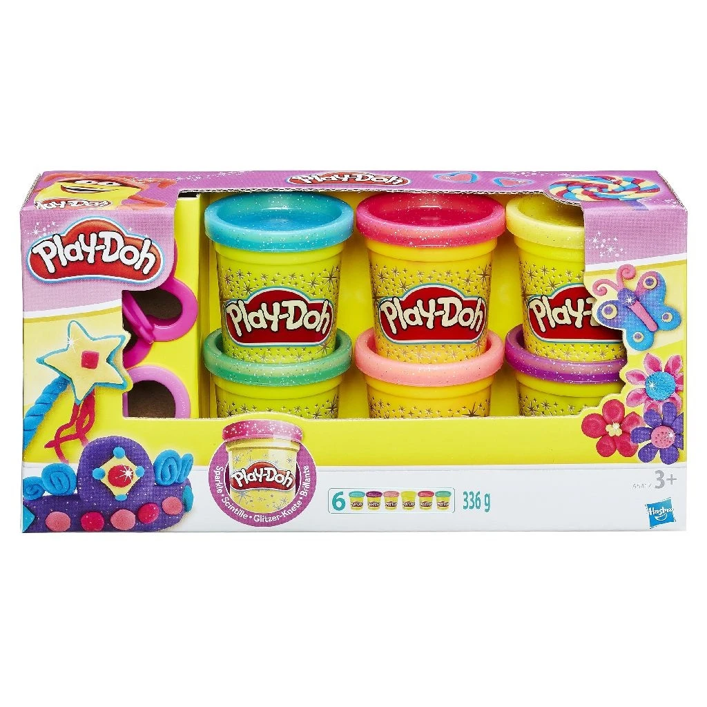 Play-Doh Klei Boetseerklei Sparkle Collection 6-pack PlayDoh 6 Play-Doh Klei Boetseerklei Sparkle Collection 6-pack PlayDoh - Afbeelding 4