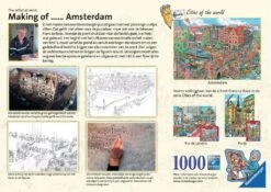 Ravensburger Puzzel Fleroux Amsterdam 1000-stukjes -Auto Winkel puzzel Fleroux Amsterdam 1