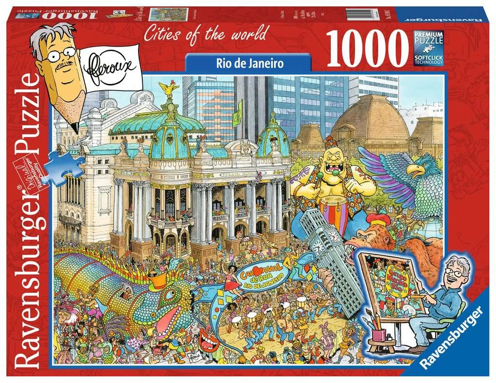 Ravensburger Puzzel Fleroux Rio-de-Janeiro 1000-stukjes 3 Ravensburger Puzzel Fleroux Rio-de-Janeiro 1000-stukjes