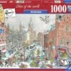 Ravensburger Puzzel Fleroux Amsterdam-in-de-winter 1000-stukjes -Auto Winkel ravburger puzzel amsterdam in de winter fleroux legpuzzel