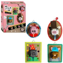 Re-cycle-me Animal Portraits Knutselset ReCycleMe -Auto Winkel re cycle me animal portraits