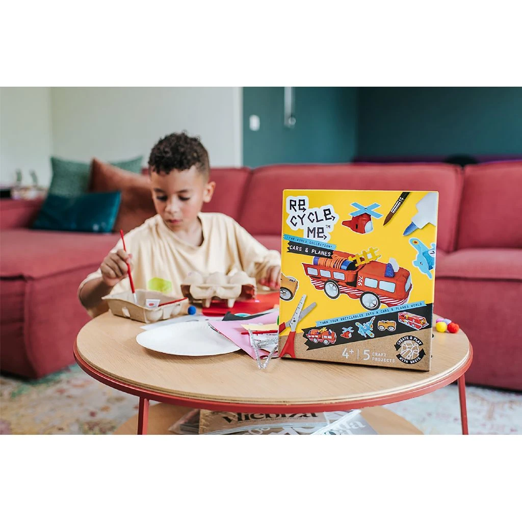 Re-cycle-me Cars & Planes Recycle Set Knutselset 5 Re-cycle-me Cars & Planes Recycle Set Knutselset - Afbeelding 3