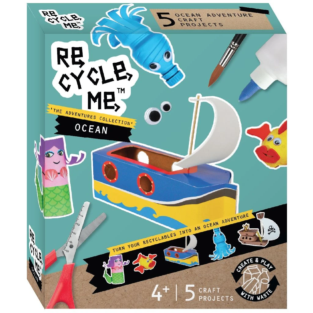 Re-cycle-me Ocean Recycle Set Knutselset 3 Re-cycle-me Ocean Recycle Set Knutselset