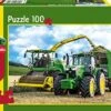 Schmidt 56315 Kinderpuzzel John Deere 6195M Puzzel 100st -Auto Winkel schmidt puzzel 56315 john deere 6195M tractor hakselaar 8500i 1