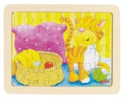 Set Houten Puzzels Dieren , 6 Delig -Auto Winkel set houten puzzels goki 57807 4