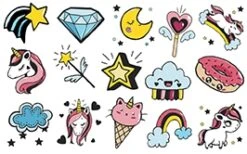 Stampo Kids Hawai Eenhoorns Stempelset -Auto Winkel stampo kids eenhoorns 1 1