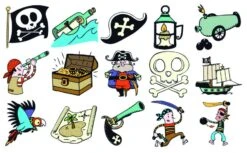 Stampo Kids Piraten Stempelset -Auto Winkel stampo kids piraten 1 1