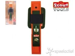 Scout Waterpas Kunststof Incl Gordelhouder Kindergereedschap -Auto Winkel waterpas scout 19424 1